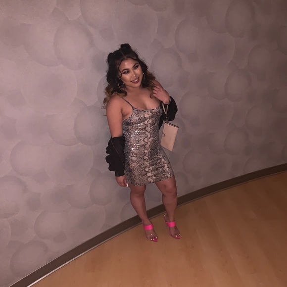 Snake skin sequin dress - Picture 1 of 3